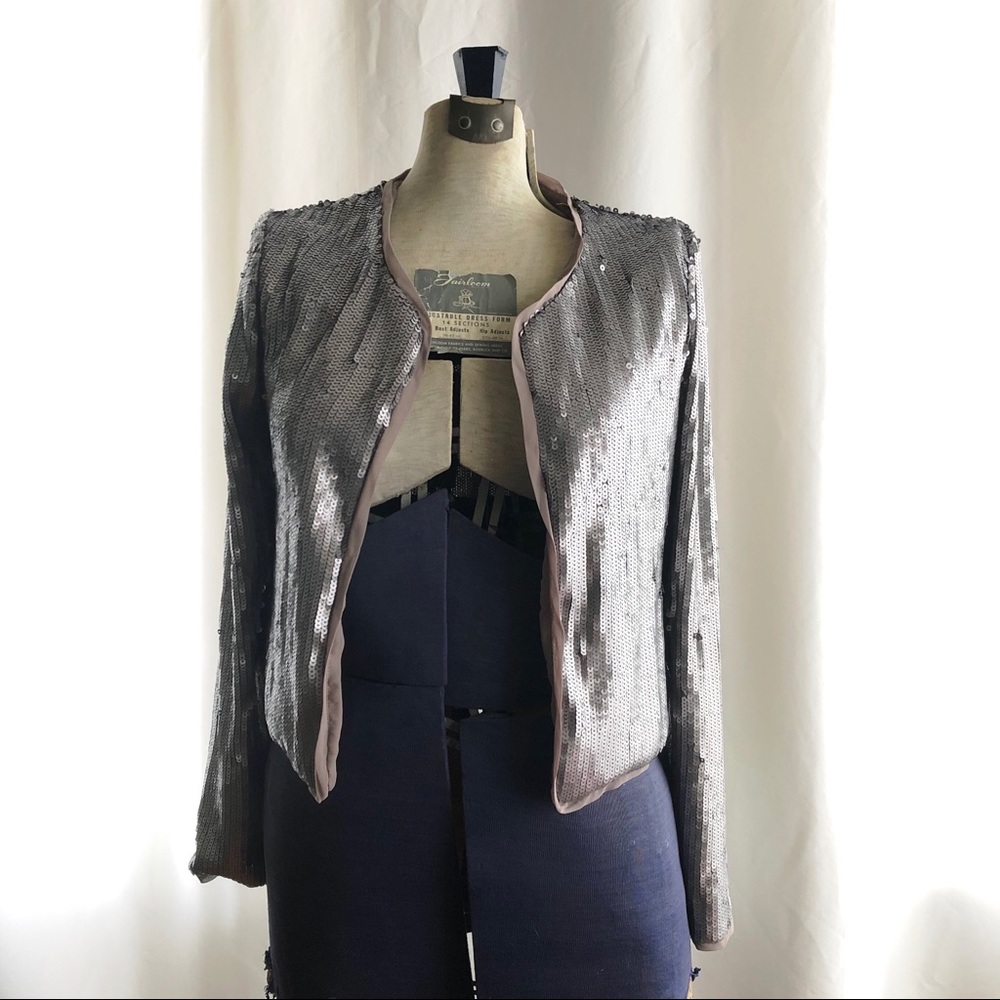 BB Dakota sequin grey jacket